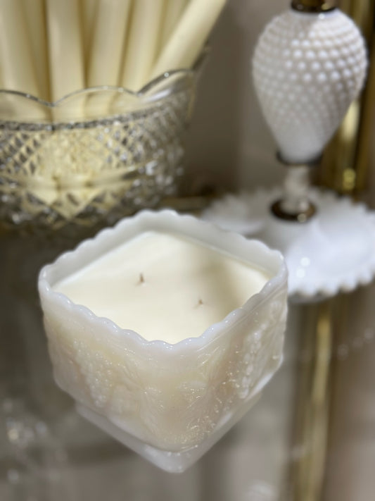 Milk Glass Large Candy Dish