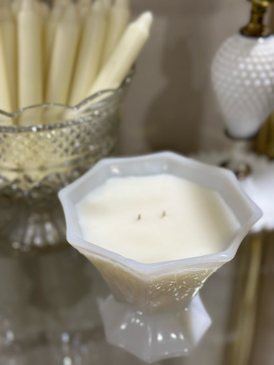 Milk Glass Candy Dish