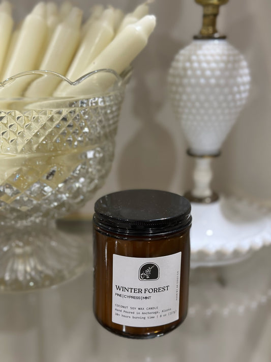 Winter Forest Candle